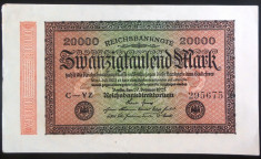 Bancnota 20000 Marci - GERMANIA/ BERLIN, anul 1923 *cod 117 - EXCELENTA! foto