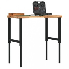 vidaXL Banc lucru 100x60x(73-99,5) cm lemn masiv acacia dreptunghiular