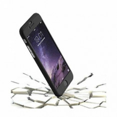 Husa pentru Apple iPhone 6+ / Apple iPhone 6S+ Negru acoperire completa 360 grade cu folie de protectie gratis