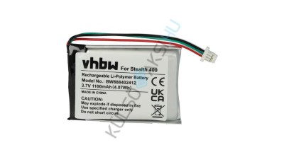 Baterie pentru căști fără fir VHBW pentru Turtle Beach Ear Force Stealth 420X, 500P, 700X Gen 2, 400, 600 - 1100 mAh 3,7 V foto
