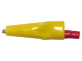 Bornă crocodil galbenă 10A 7,9mm