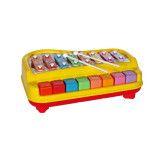 Jucarie Xilofon pentru copii, cu baghete, 8 taste, Multicolor, ATU-084019