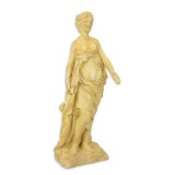 Statueta mare din rasini cu o femeie cu lira CW-106