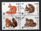 SLOVENIA 2007 Fauna, WWF, stampilat, uzat