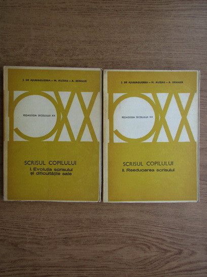 J. De Ajuriaguerra - Scrisul copilului. Evolutia scrisului si...2 volume