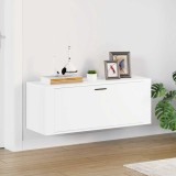 vidaXL Pantofar de perete, alb, 100x35x38 cm, lemn compozit