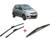 Cumpara ieftin Set 3 stergatoare HYUNDAI i10 I (PA) din 2007 - 2018, pentru parbriz si luneta fata si spate auto, Bosch Twin