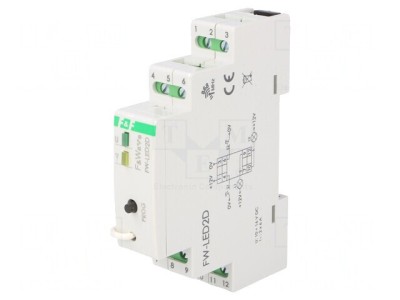 Controler LED F&amp;amp;Wave pentru șină DIN 10-16VDC IP20 foto