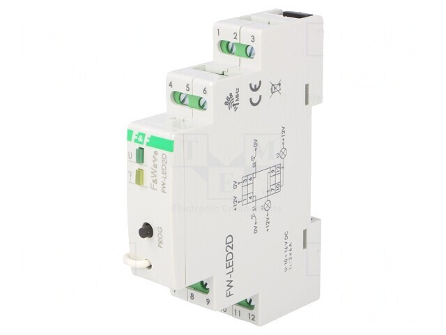 Controler LED F&amp;Wave pentru șină DIN 10-16VDC IP20