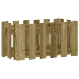 Cumpara ieftin Jardiniera gradina design gard 60x30x30cm lemn de pin impregnat