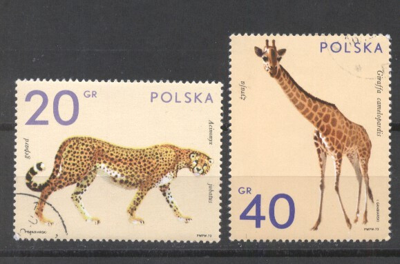 Poland 1972 Birds, wild animals, used G.259