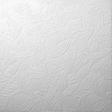 Tavan fals decorativ, polistiren expandat, F Zagreb, clasic, alb, 50 x 50 x 0.8 cm