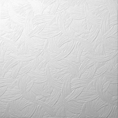 Tavan fals decorativ, polistiren expandat, F Zagreb, clasic, alb, 50 x 50 x 0.8 cm foto