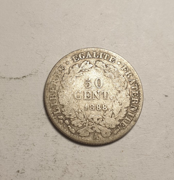 Franta 50 Centimes 1888