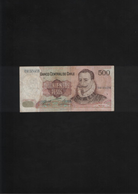 Chile 500 pesos 1994 seria1324459 foto