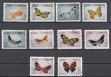 A12 S7 2 - Timbre vechi si foarte vechi - Cuba - fluturi exotici - 1965