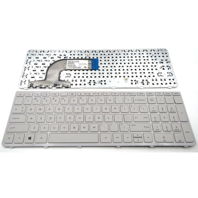 Tastatura laptop HP 250 G3 alba US cu rama foto