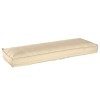 Cojoc pentru bancă bej 120 x 40 x 8 cm, fabricat din Oxford