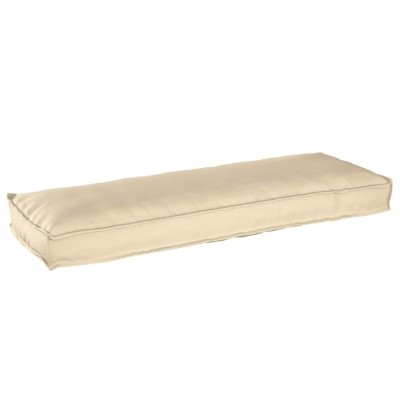 Cojoc pentru bancă bej 120 x 40 x 8 cm, fabricat din Oxford foto