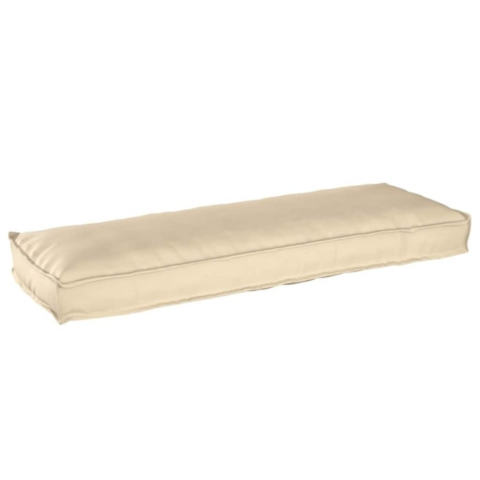 Cojoc pentru bancă bej 120 x 40 x 8 cm, fabricat din Oxford