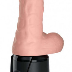 Vibrator King Cock Plus Triple Threat Vibrating&Thrusting&Heating Fanta Flesh 27.1 cm