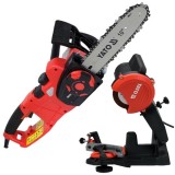 Yato YT-84877 + YT-84990 - Drujba electrica 750 W 25 cm 12 m/s + Masina de ascutit lanturi 85 W 108x23x3.2 mm