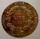 1.855 REPLICA ITALIA LOMBARDIA 5 LIRE 1848 M 22mm/4,0g, Europa