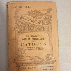C. C. Sallustius - Despre Conjuratia lui Catilina
