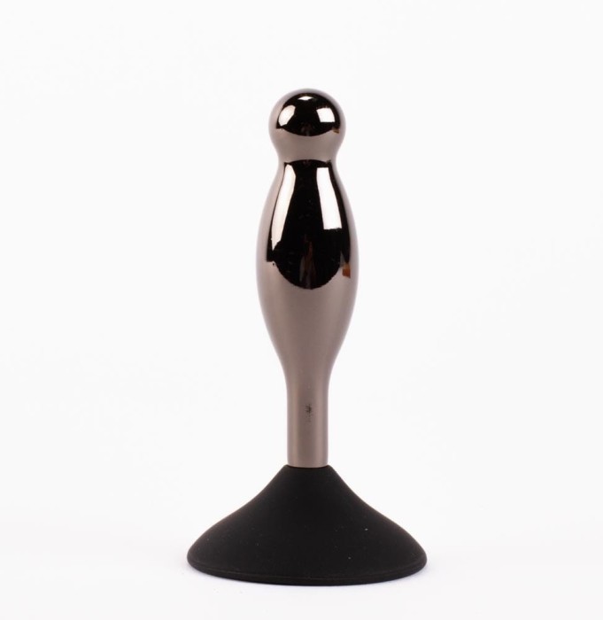 Dop Anal Cu Bijuterie Secret Shine Booty Call S VI, Negru Metalic, 12 cm