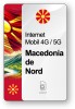 ESIM Internet Macedonia de Nord, valabil 15 zile, trafic Nelimitat