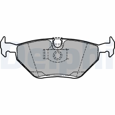 DELPHI LP1107 set placute frana,frana disc foto
