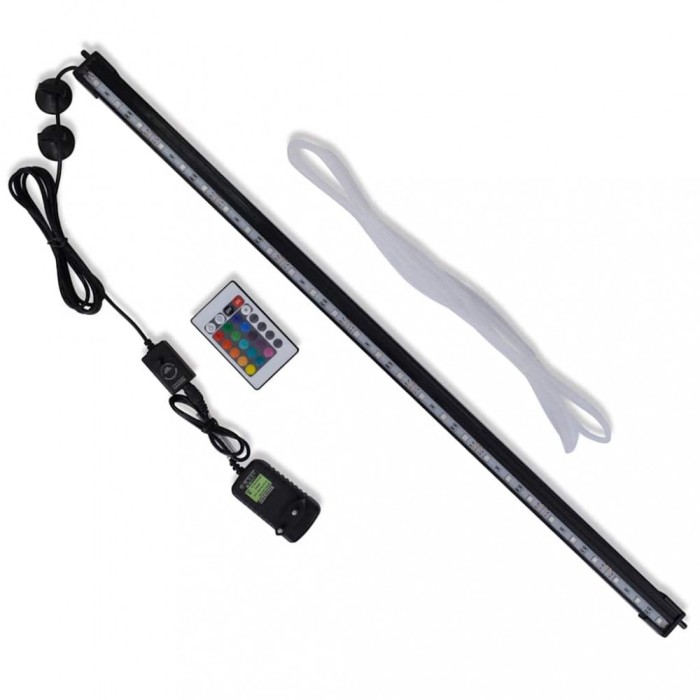 Gossi lampa cu led pentru acvariu cu bule rgb 71 cm