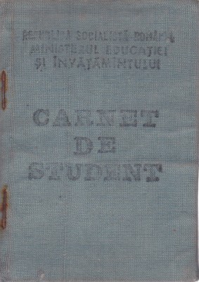 AMS - CARNET DE STUDENT - 1987 foto