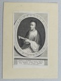 Cornelis Martinus Vermeulen &quot;Portretul lui Thomas A Kempis&quot; gravura 1654 -1709, Portrete, Cerneala, Altul