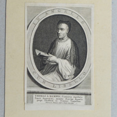 "Thomas A Kempis" gravura veche