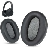 Set 2 bureti pentru casti Sony WH-CH720N, WH-CH710N, WH-CH700N, WH-CH700, Over-Ear - Negru - Spuma cu memorie - Piele ecologica