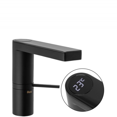 Baterie pentru baie Rea Amar LCD Black low foto
