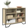 Dulap living Gossi, stejar sonoma, 101x35.5x74.5 cm, lemn prelucrat, depozitare, modern, picioare metalice