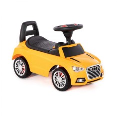 Masinuta premergatoare pentru copii,audi cu panou muzical,galbena foto