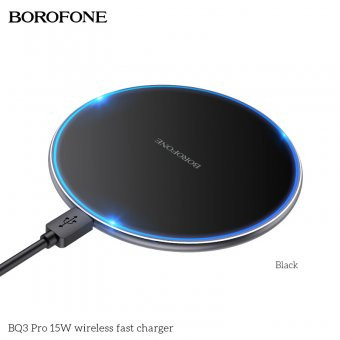 Incarcator Telefon Wireless Fast Charge 15w Borofone BQ3 Pro foto