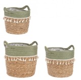 Cumpara ieftin Set 3 cosuri verde natur Bridget 24x25 cm, 30x35 cm, 32x35 cm