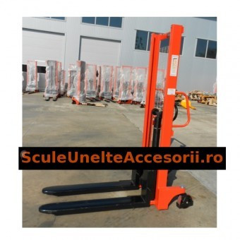 Transpalet manual cu ridicare LIFTEX 1016M, max 1000 Kg, inaltime 1.6 m foto