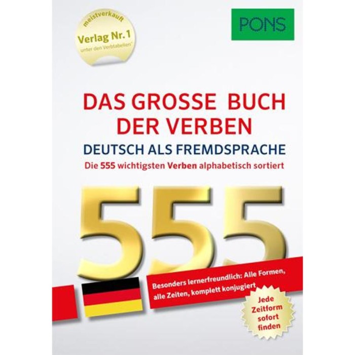 PONS Das gro&szlig;e Buch der Verben Deutsch als Fremdsprache