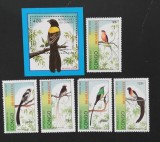 REPUBLPCA CONGO-PASARI-serie 5 v.+ 1 colita- MNH**-RDC 116