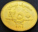 Moneda exotica 250 LIVRE(S) - LIBAN, anul 2014 *cod 763 B