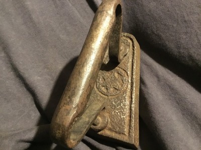 colectie / design - Vechi pier de calcat model deosebit Steaua lui David ! foto