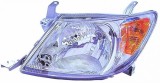 Far Toyota Hilux 01.2005-08.2008 DEPO partea Dreapta, tip bec H4 fara motoras