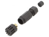 Conector M8 Mamă 4 Pin Drept IP67 pe Cablu 4.5-6.5mm