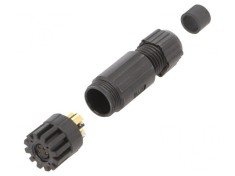 Conector M8 Mamă 4 Pin Drept IP67 pe Cablu 4.5-6.5mm