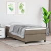 VidaXL Pat box spring cu saltea, gri taupe, 80x200 cm, textil 3144379